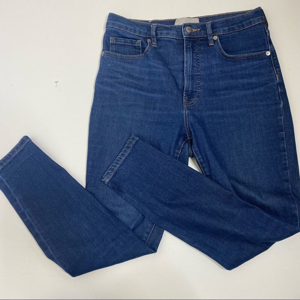 Everlane High Rise Ankle Jeans Medium Wash 28